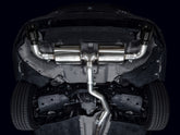 AWE Touring Edition Axle Back Exhaust for BMW G2X 330i/430i - Diamond Black - Mounted
